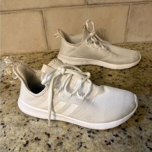 Adidas White Cloudfoam Running Sneakers Women's size 7.5